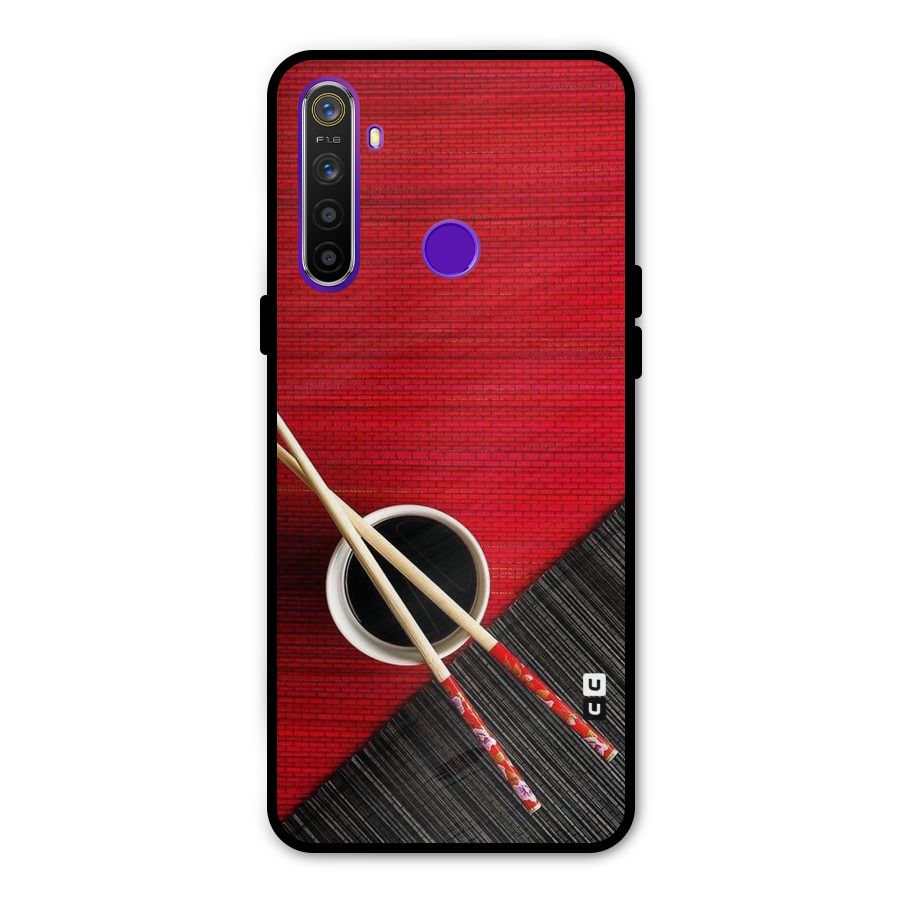 Cup Chopsticks Metal Back Case for Realme 5