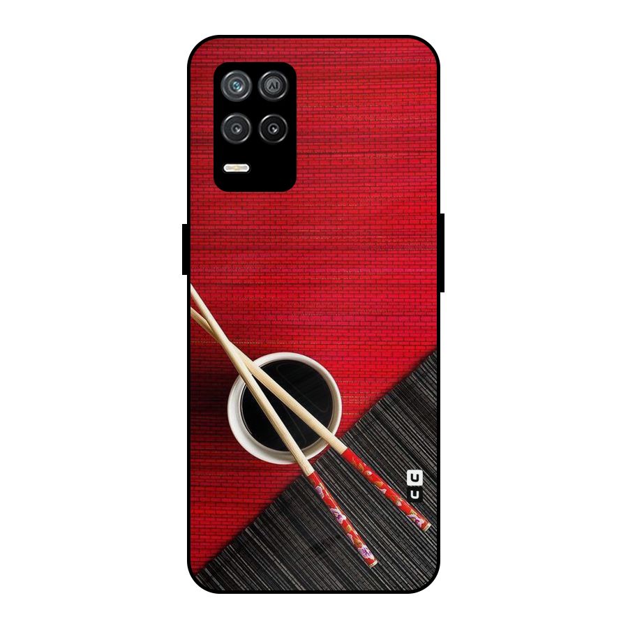 Cup Chopsticks Metal Back Case for Realme 8 5G