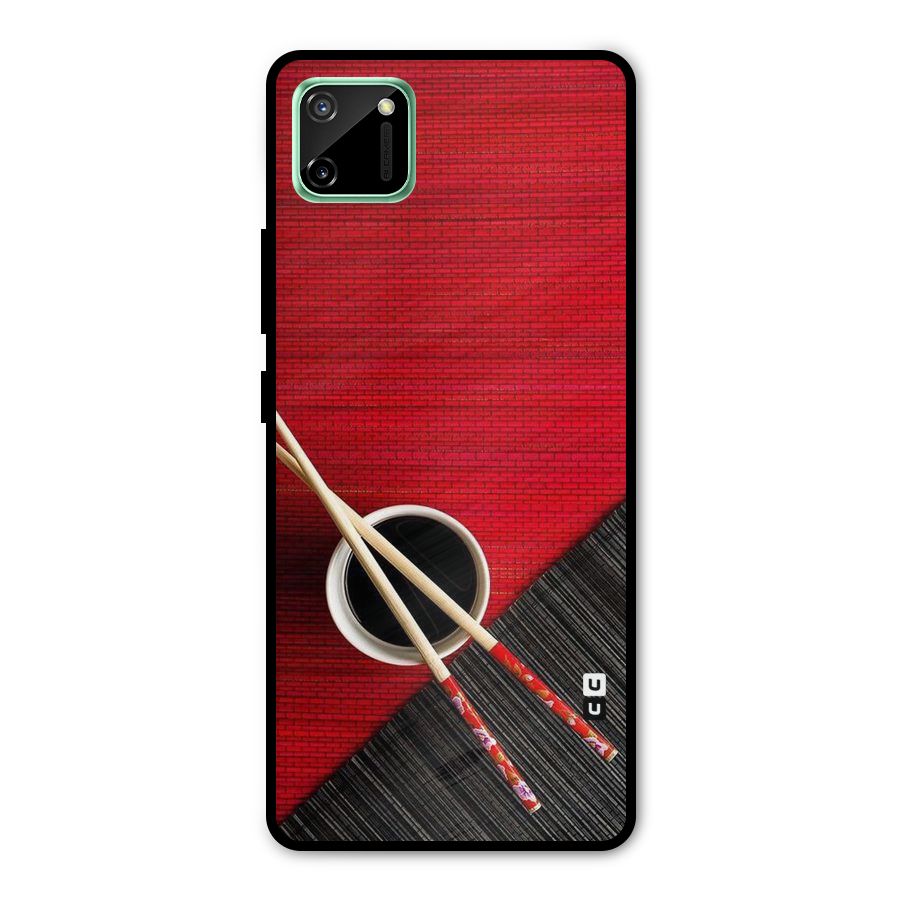 Cup Chopsticks Metal Back Case for Realme C11