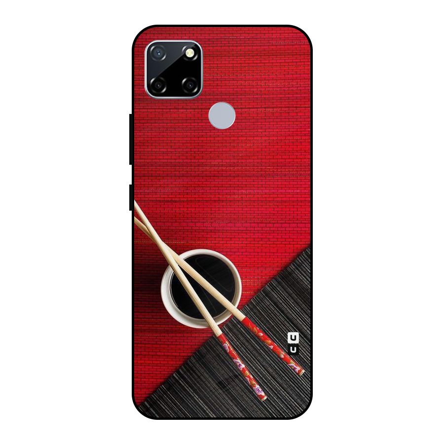 Cup Chopsticks Metal Back Case for Realme Narzo 30A