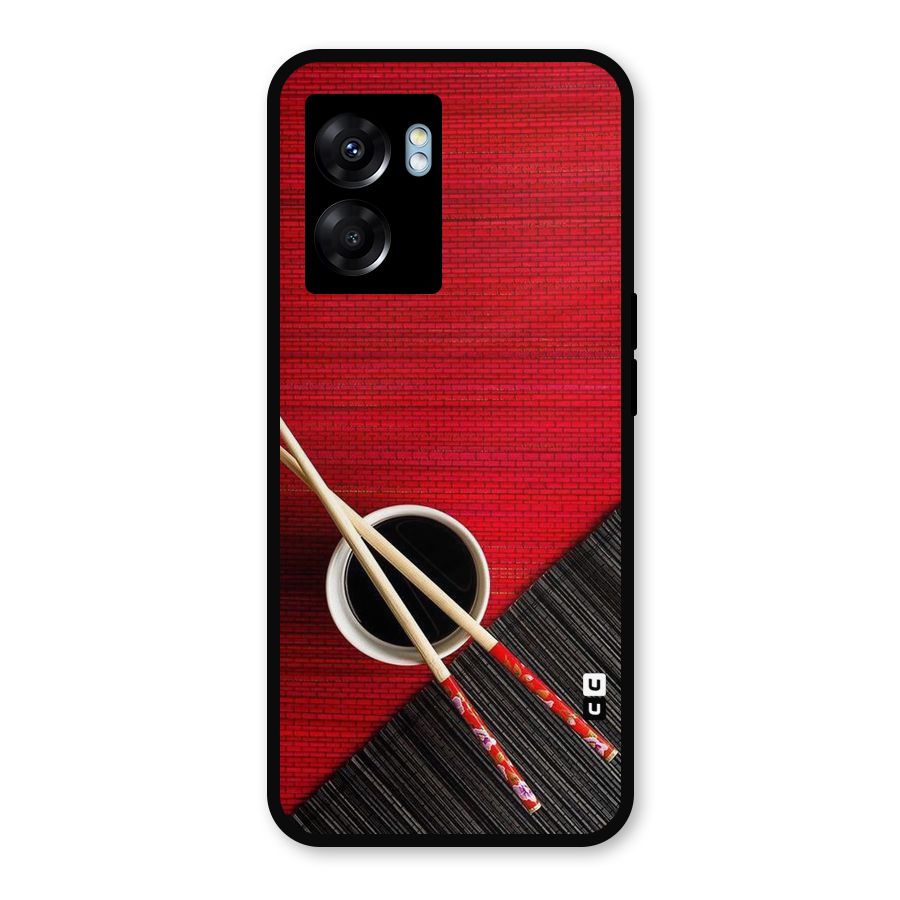 Cup Chopsticks Metal Back Case for Realme Narzo 50 5G