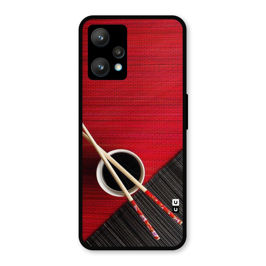 Cup Chopsticks Metal Back Case for Realme Narzo 50 Pro