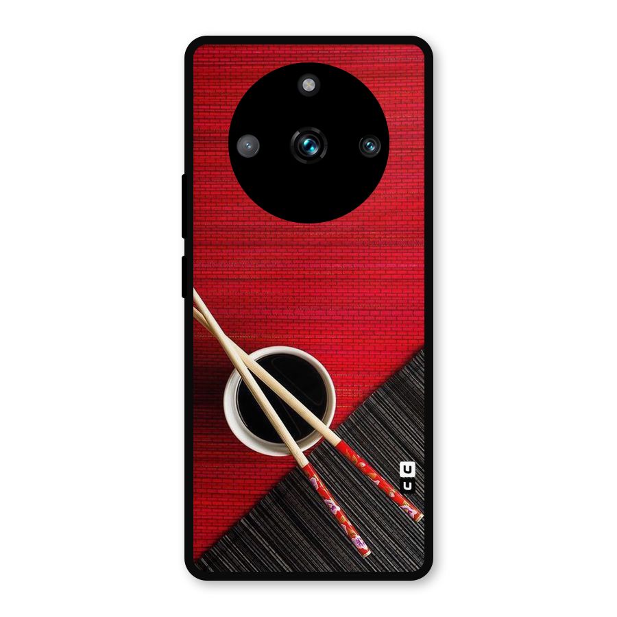 Cup Chopsticks Metal Back Case for Realme Narzo 60 Pro
