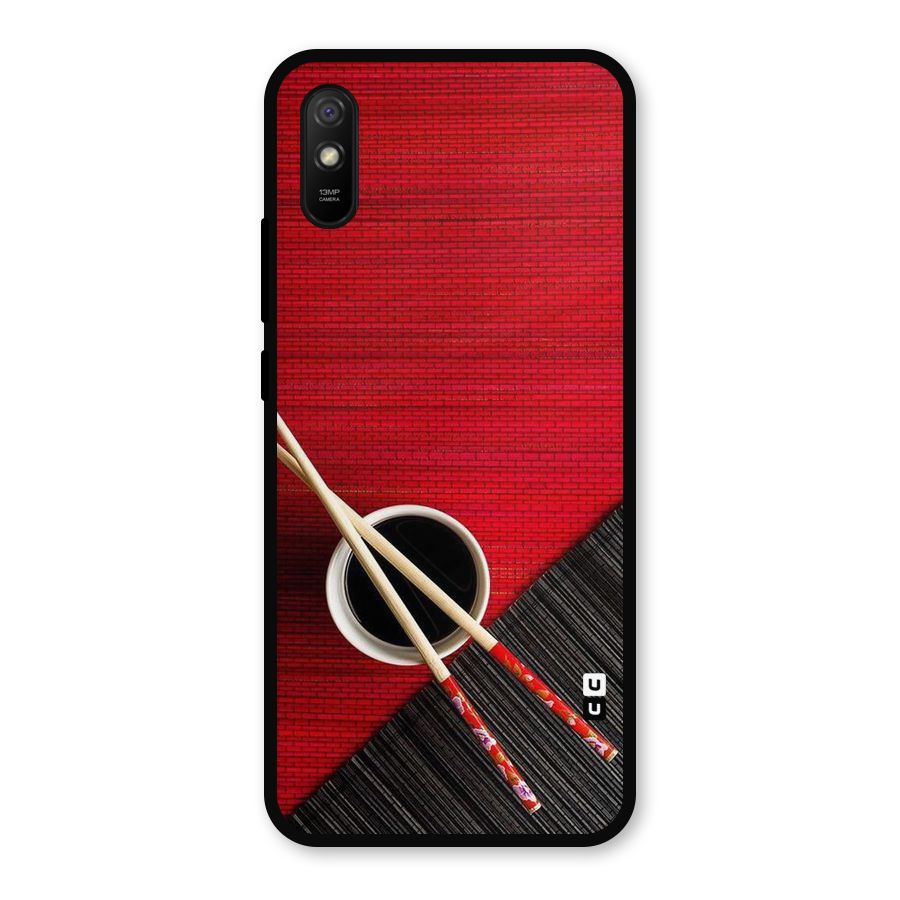 Cup Chopsticks Metal Back Case for Redmi 9i