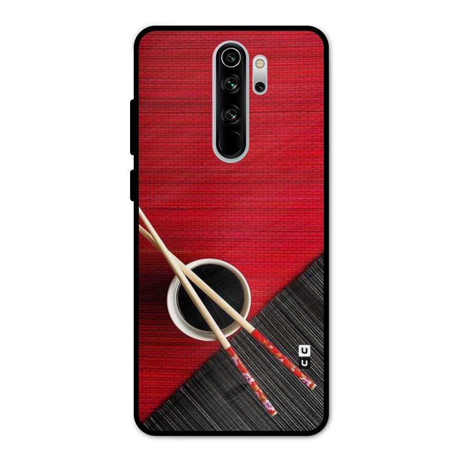 Cup Chopsticks Metal Back Case for Redmi Note 8 Pro