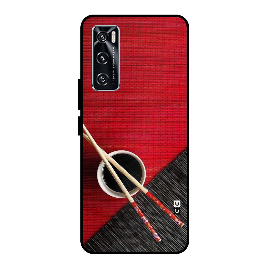 Cup Chopsticks Metal Back Case for Vivo V20 SE