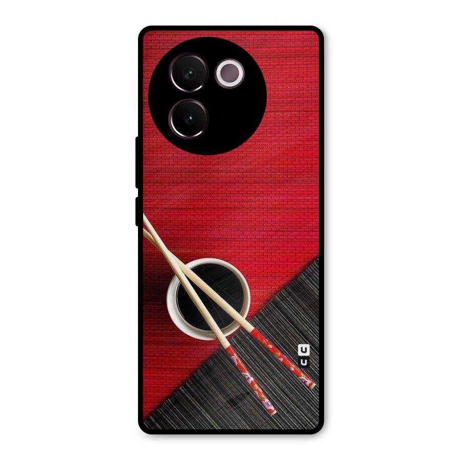 Cup Chopsticks Metal Back Case for Vivo V30e