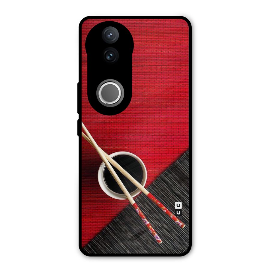 Cup Chopsticks Metal Back Case for Vivo V50e