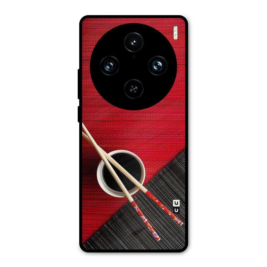 Cup Chopsticks Metal Back Case for Vivo X100 Pro