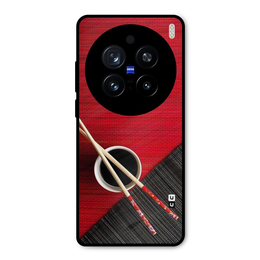 Cup Chopsticks Metal Back Case for Vivo X200 Pro