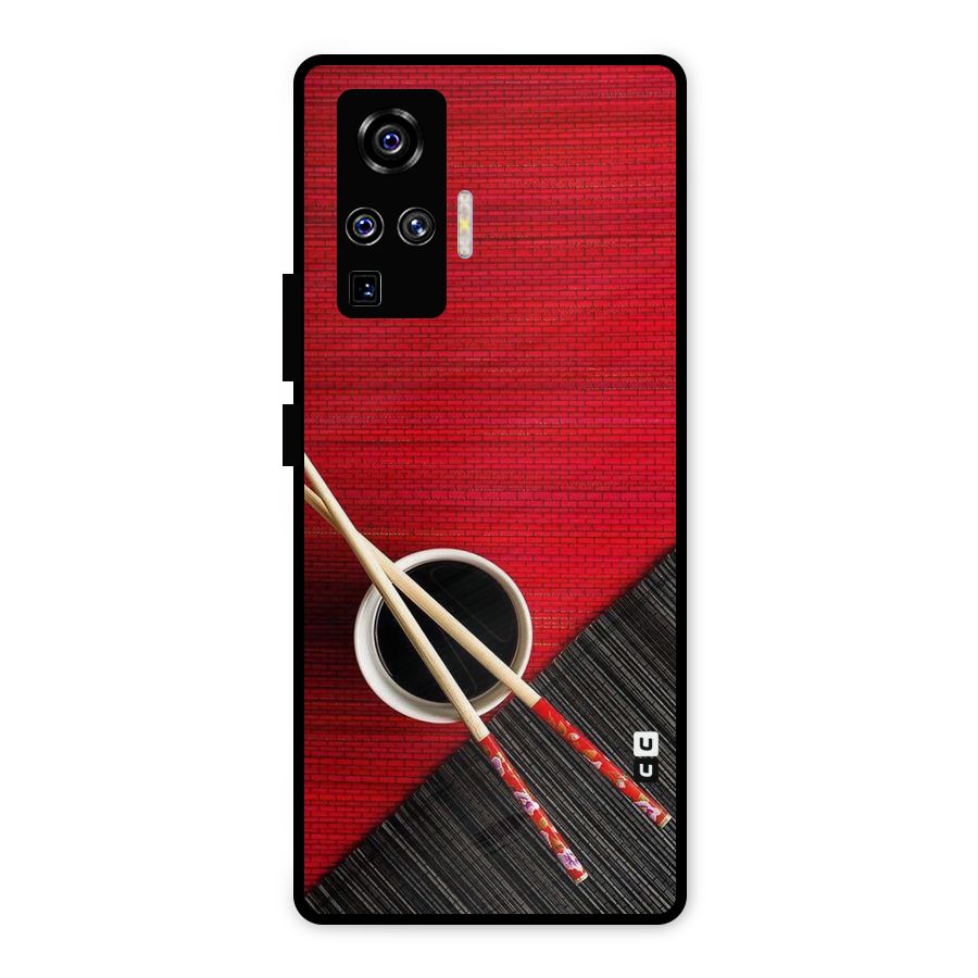 Cup Chopsticks Metal Back Case for Vivo X50 Pro