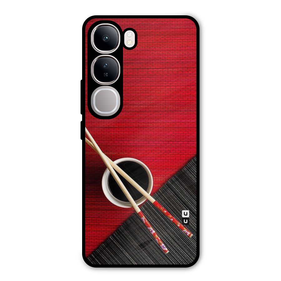 Cup Chopsticks Metal Back Case for Vivo Y300