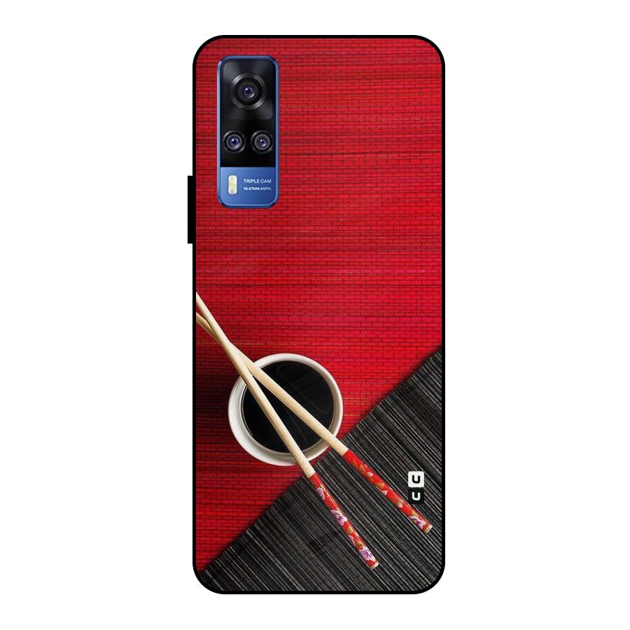 Cup Chopsticks Metal Back Case for Vivo Y51
