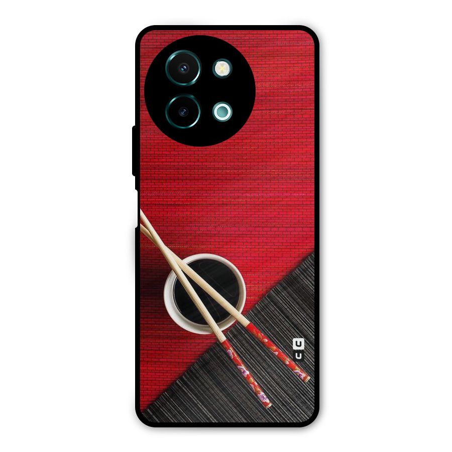 Cup Chopsticks Metal Back Case for Vivo Y58