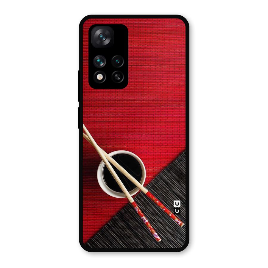 Cup Chopsticks Metal Back Case for Xiaomi 11i Hypercharge 5G