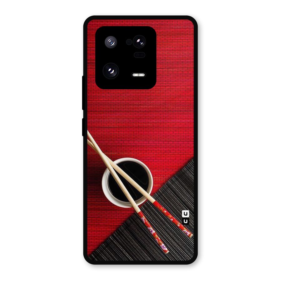 Cup Chopsticks Metal Back Case for Xiaomi 13 Pro