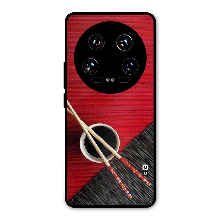 Cup Chopsticks Metal Back Case for Xiaomi 14 Ultra