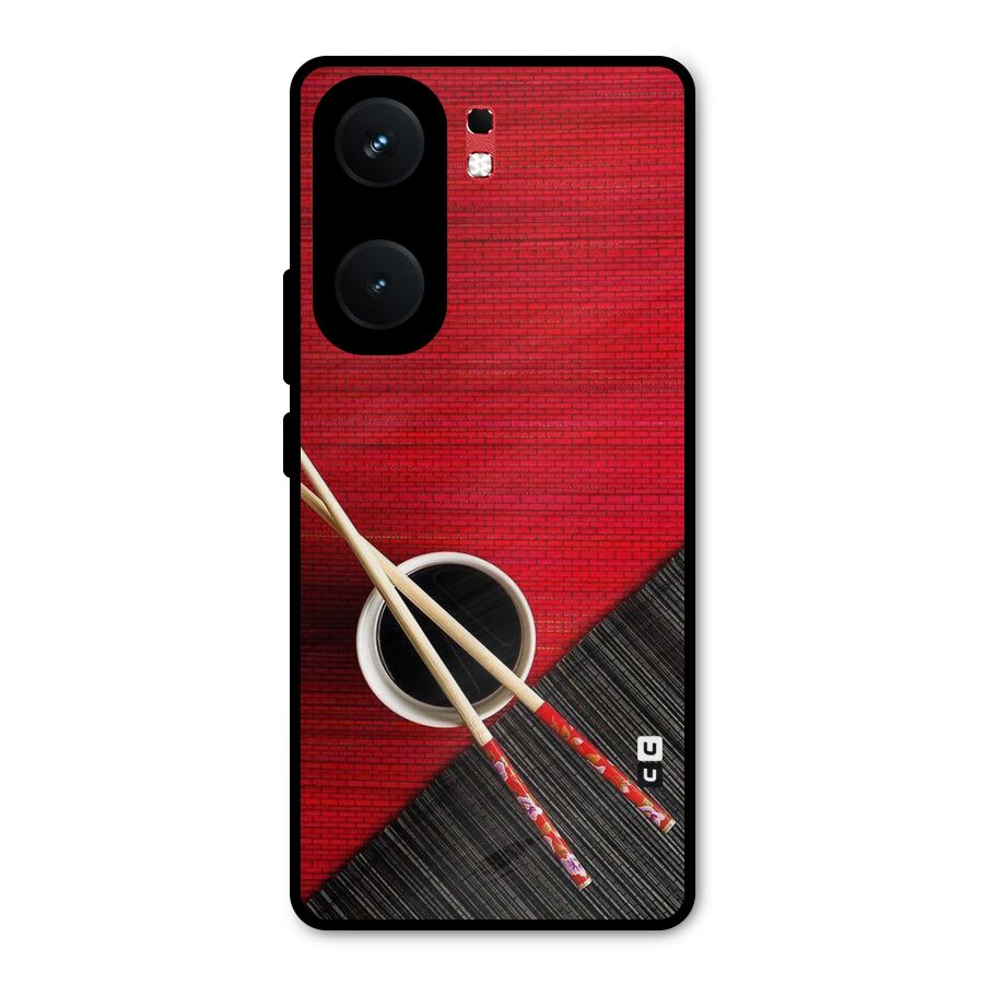 Cup Chopsticks Metal Back Case for iQOO Neo 9 Pro