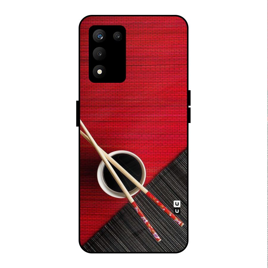 Cup Chopsticks Metal Back Case for realme 9 5G SE