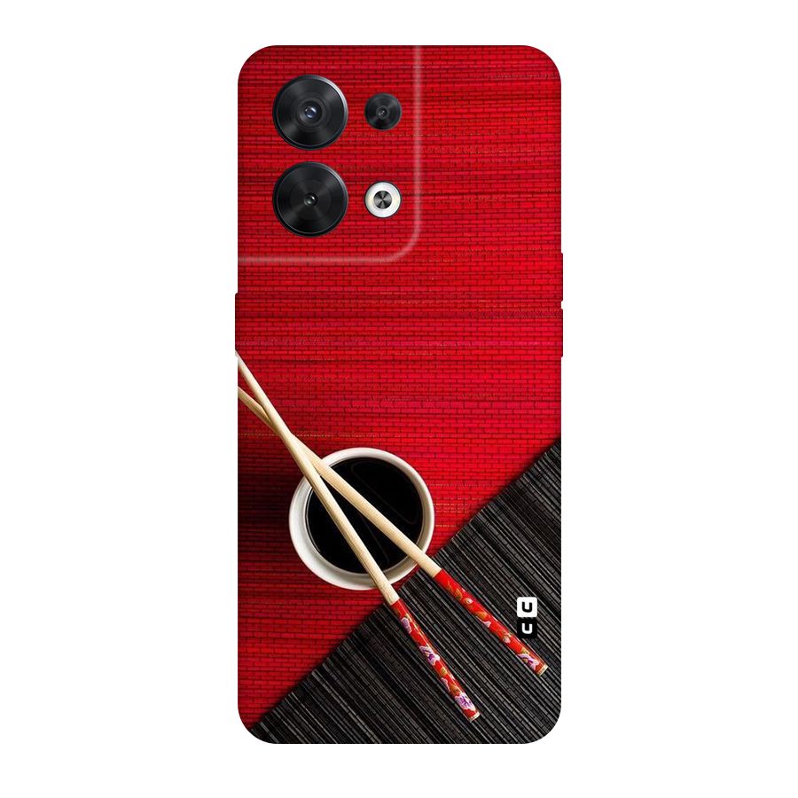 Cup Chopsticks Original Polycarbonate Back Case for Oppo Reno8 5G