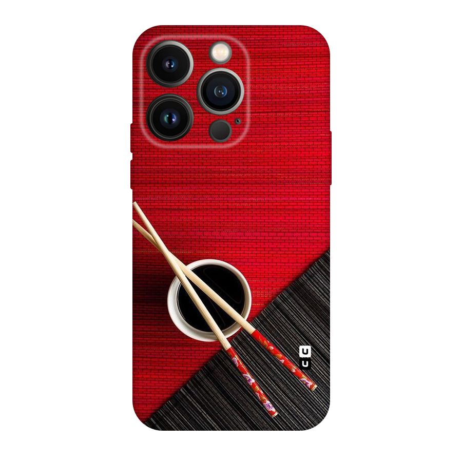 Cup Chopsticks Original Polycarbonate Back Case for iPhone 14 Pro