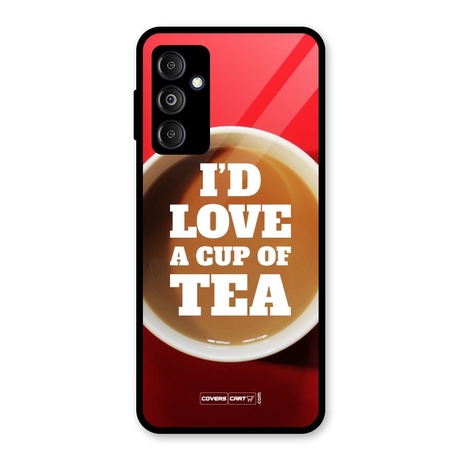 Cup of Tea Glass Back Case for Galaxy M14 5G