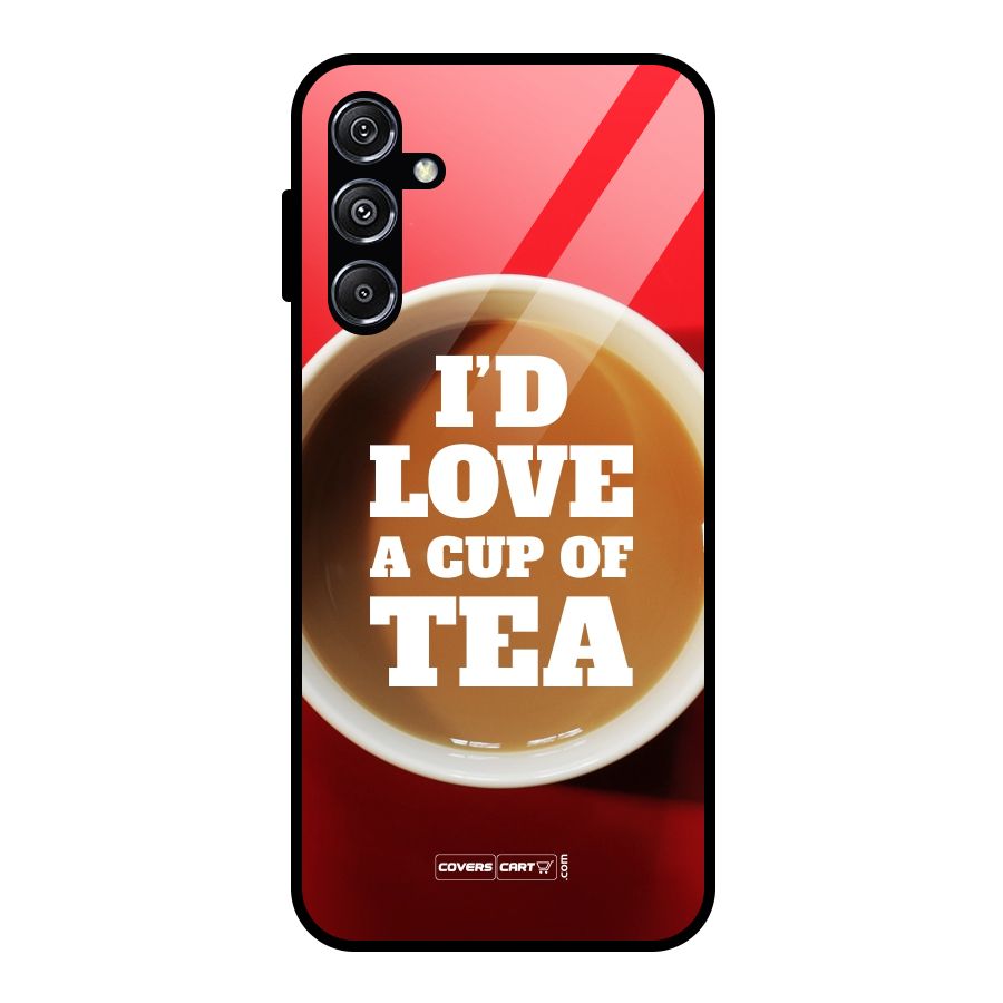 Cup of Tea Glass Back Case for Galaxy M34 5G