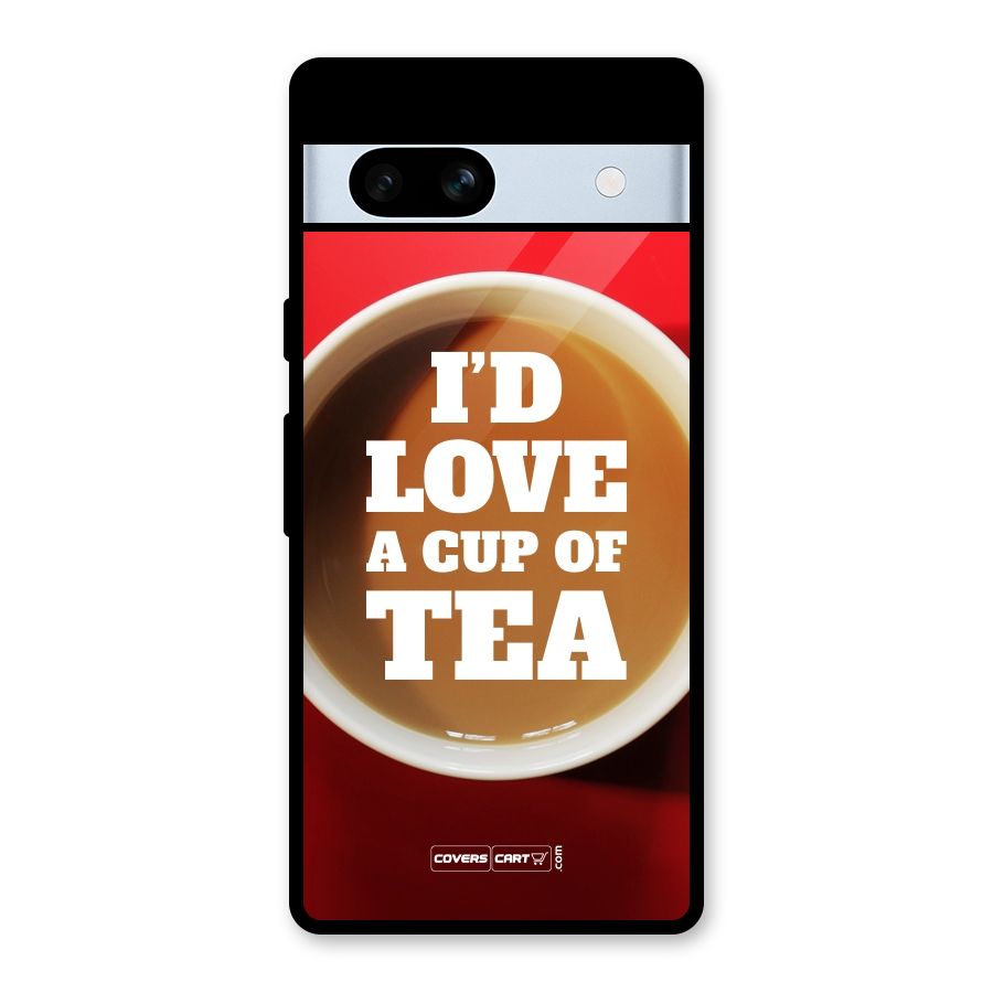 Cup of Tea Glass Back Case for Google Pixel 7a