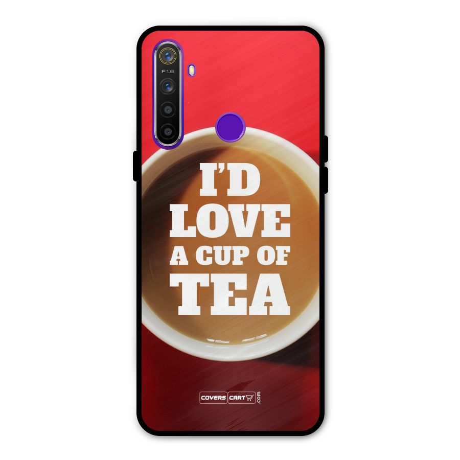 Cup of Tea Glass Back Case for Realme 5s