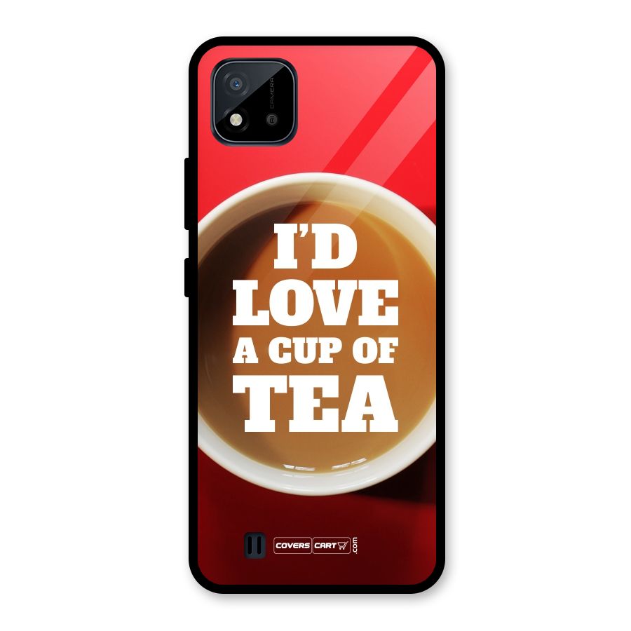 Cup of Tea Glass Back Case for Realme C11 2021