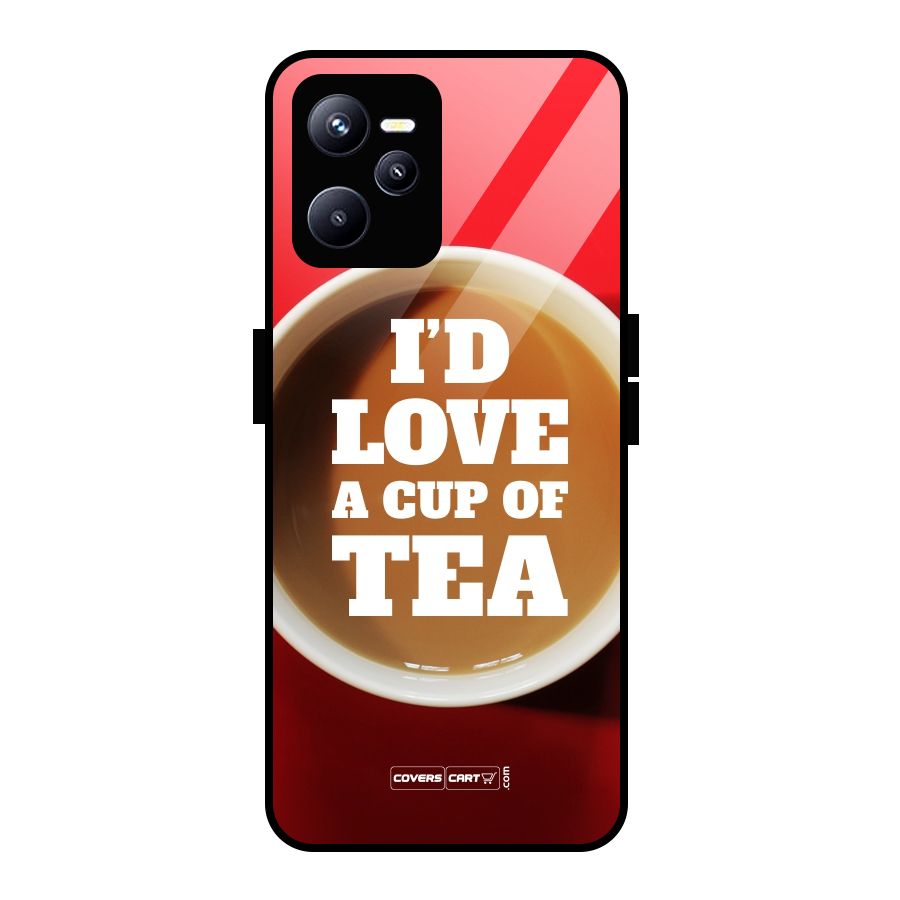 Cup of Tea Glass Back Case for Realme C35