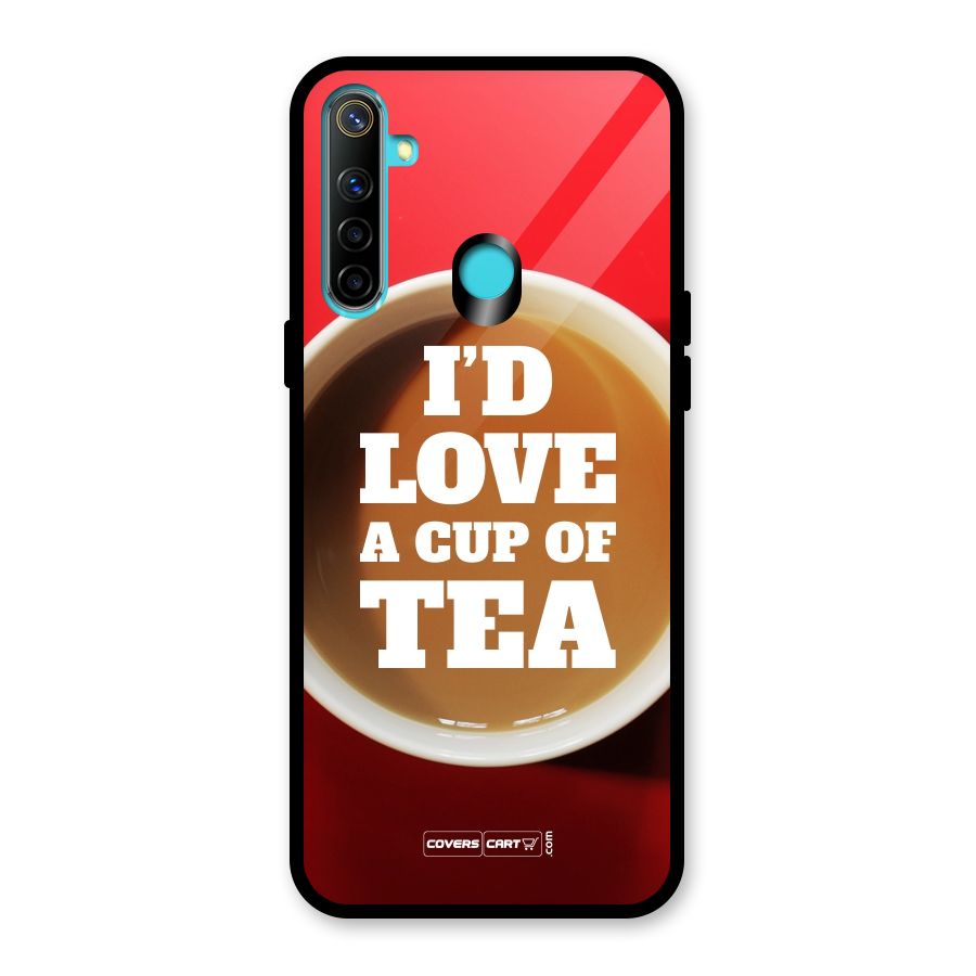 Cup of Tea Glass Back Case for Realme Narzo 10