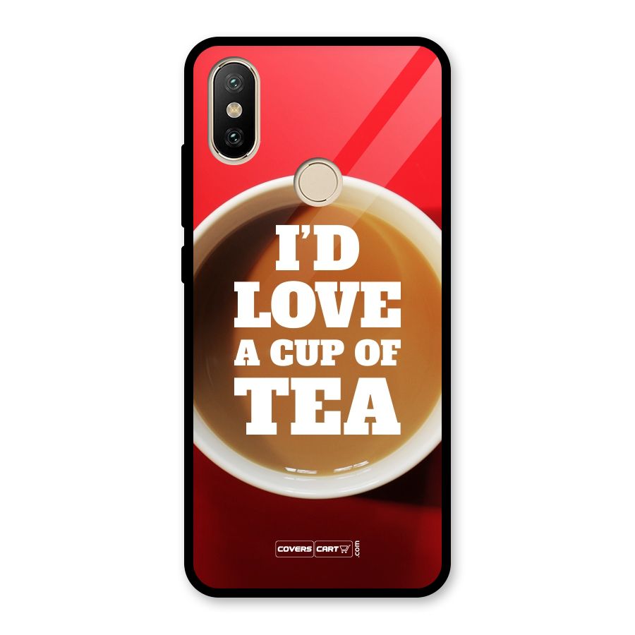 Cup of Tea Glass Back Case for Redmi A2
