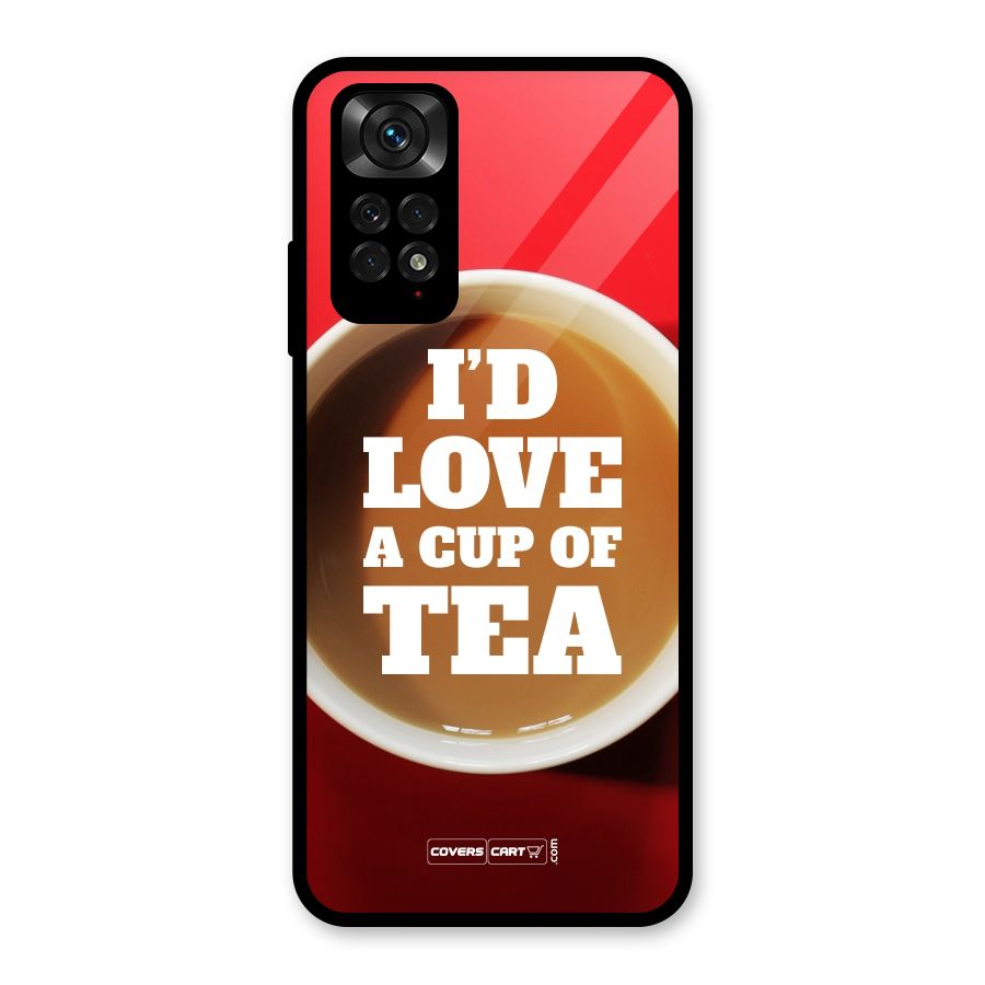 Cup of Tea Glass Back Case for Redmi Note 11S