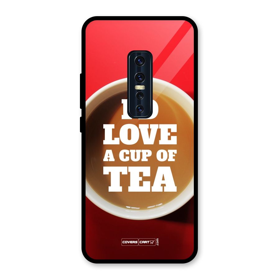 Cup of Tea Glass Back Case for Vivo V17 Pro