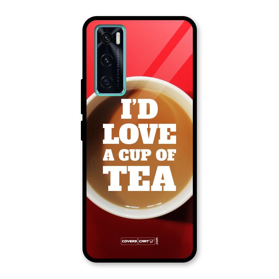 Cup of Tea Glass Back Case for Vivo V20 SE