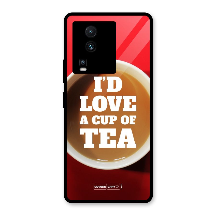 Cup of Tea Glass Back Case for Vivo iQOO Neo 7