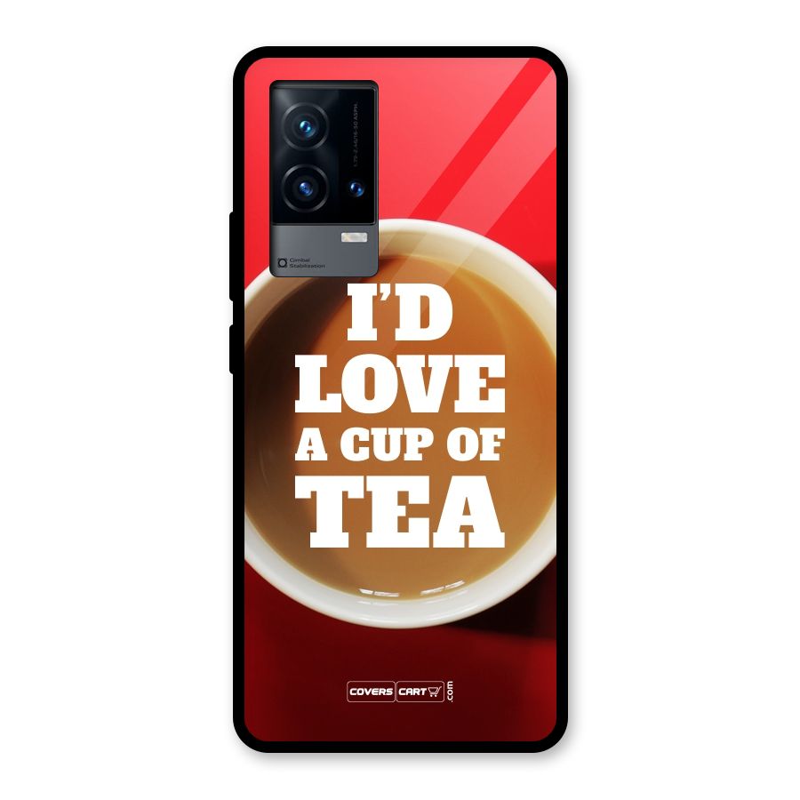 Cup of Tea Glass Back Case for iQOO 9 5G