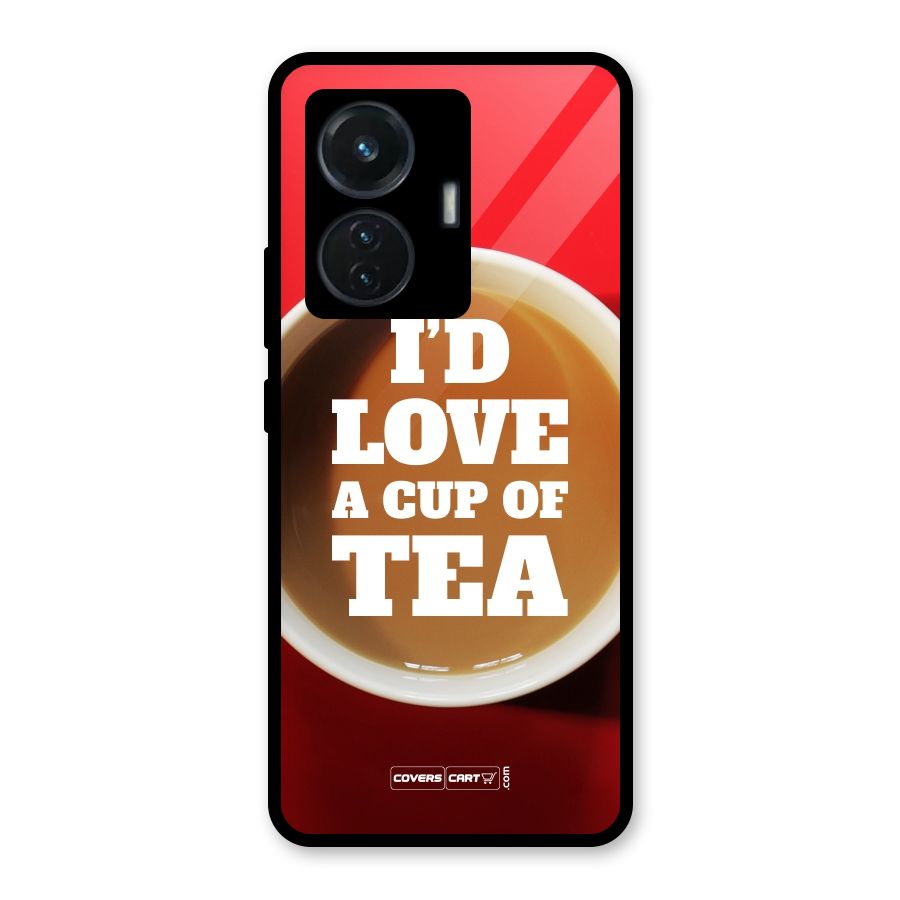 Cup of Tea Glass Back Case for iQOO Z6 44W