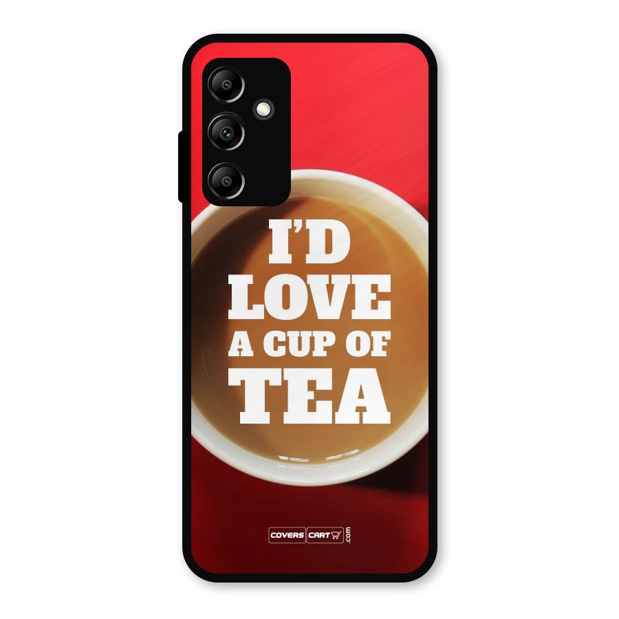 Cup of Tea Metal Back Case for Galaxy A14 5G