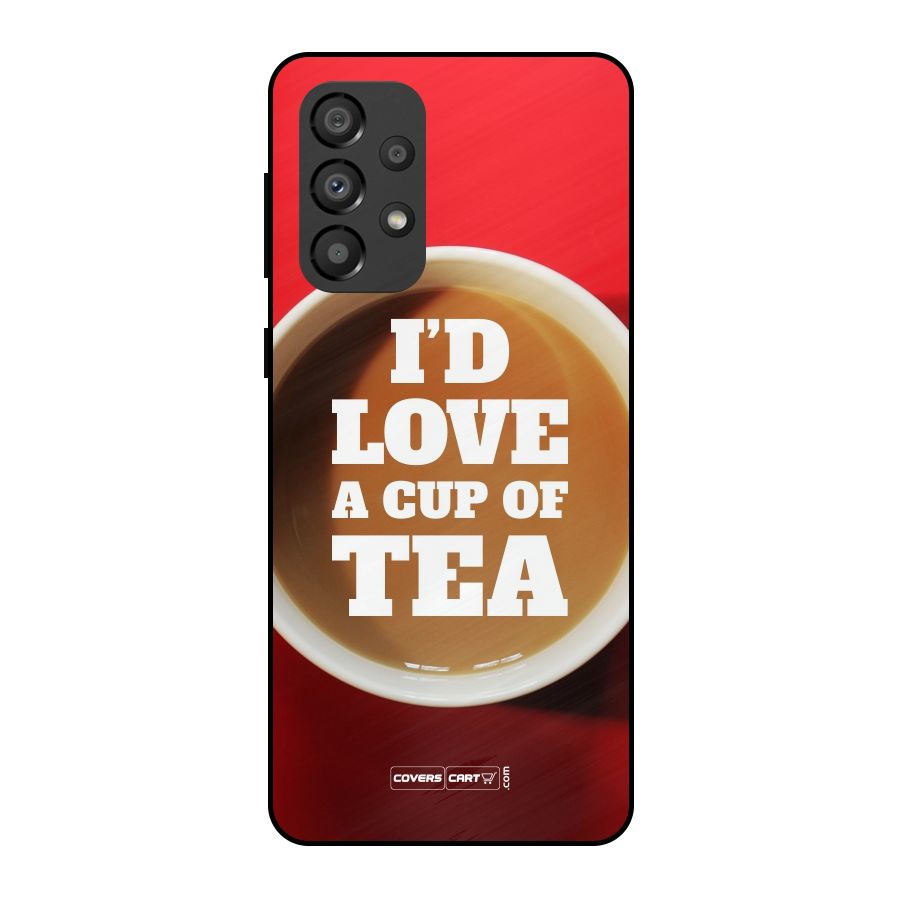 Cup of Tea Metal Back Case for Galaxy A33 5G