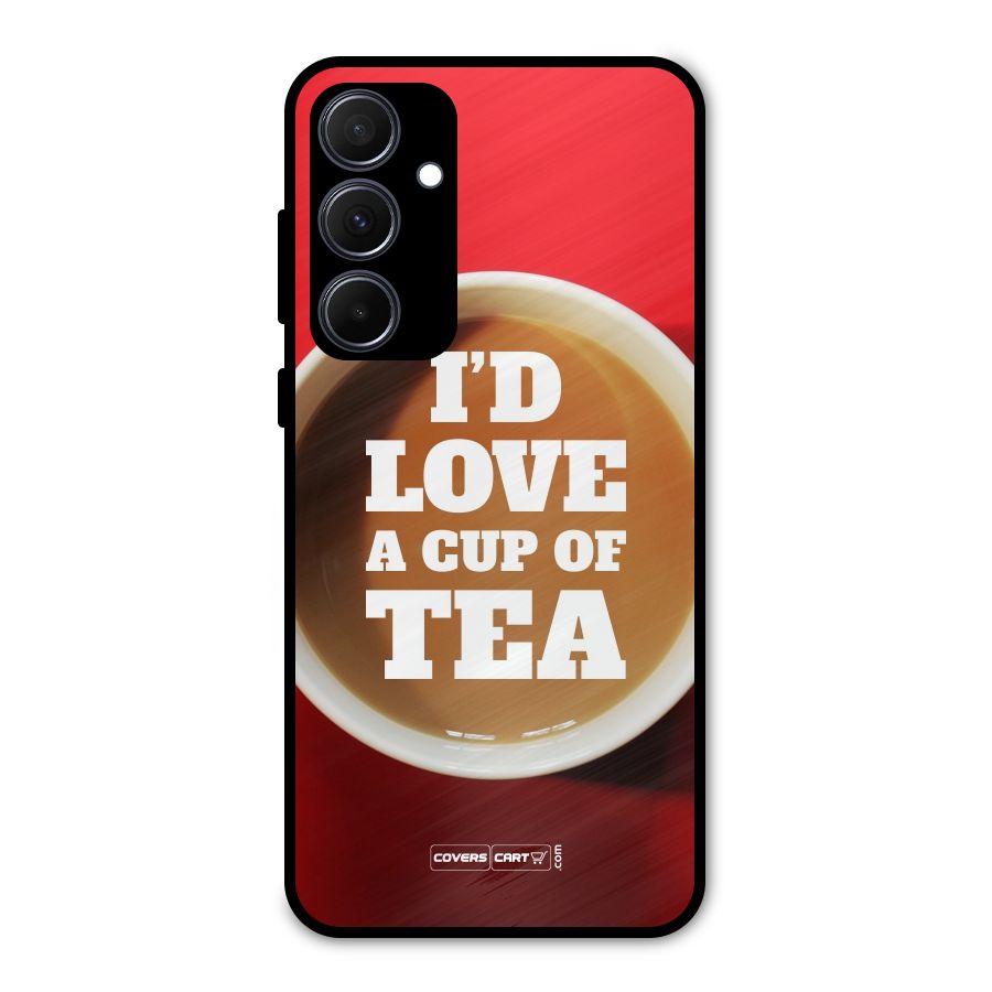 Cup of Tea Metal Back Case for Galaxy A35