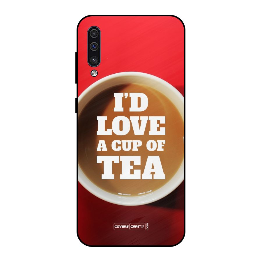 Cup of Tea Metal Back Case for Galaxy A50