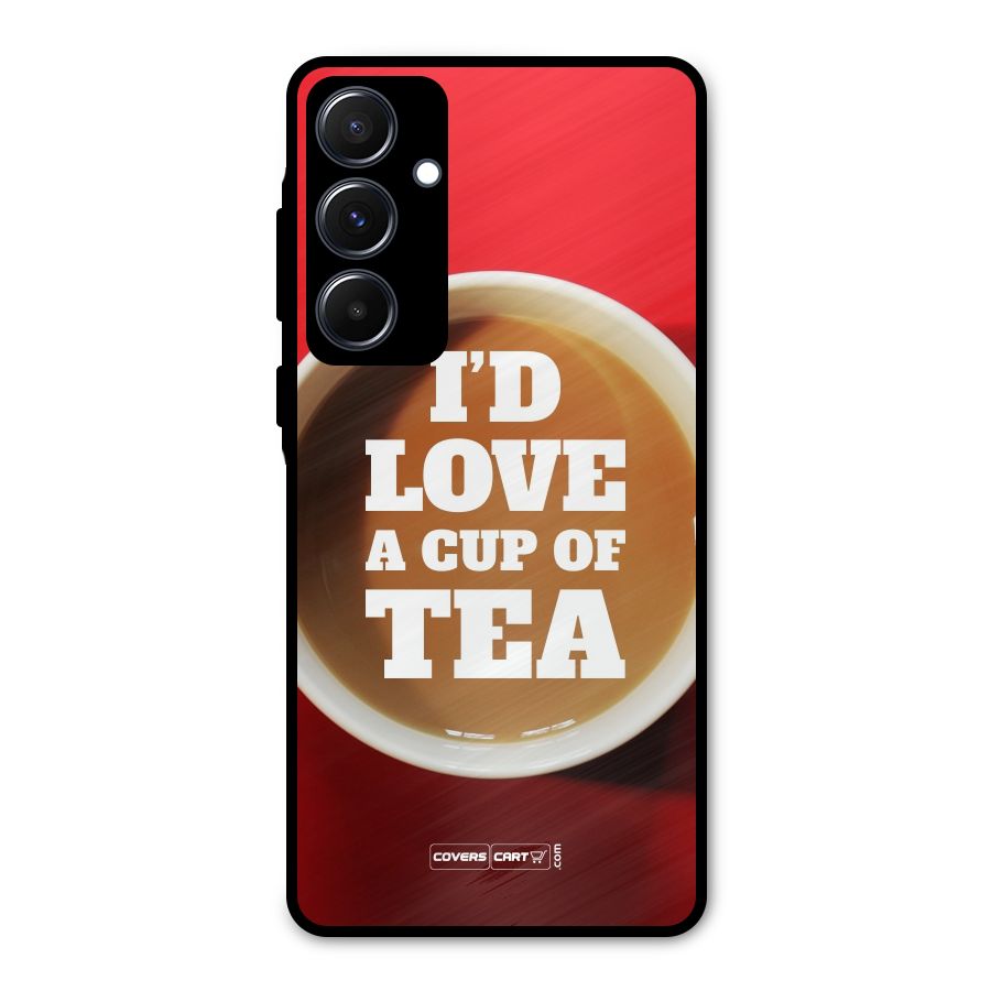 Cup of Tea Metal Back Case for Galaxy A55