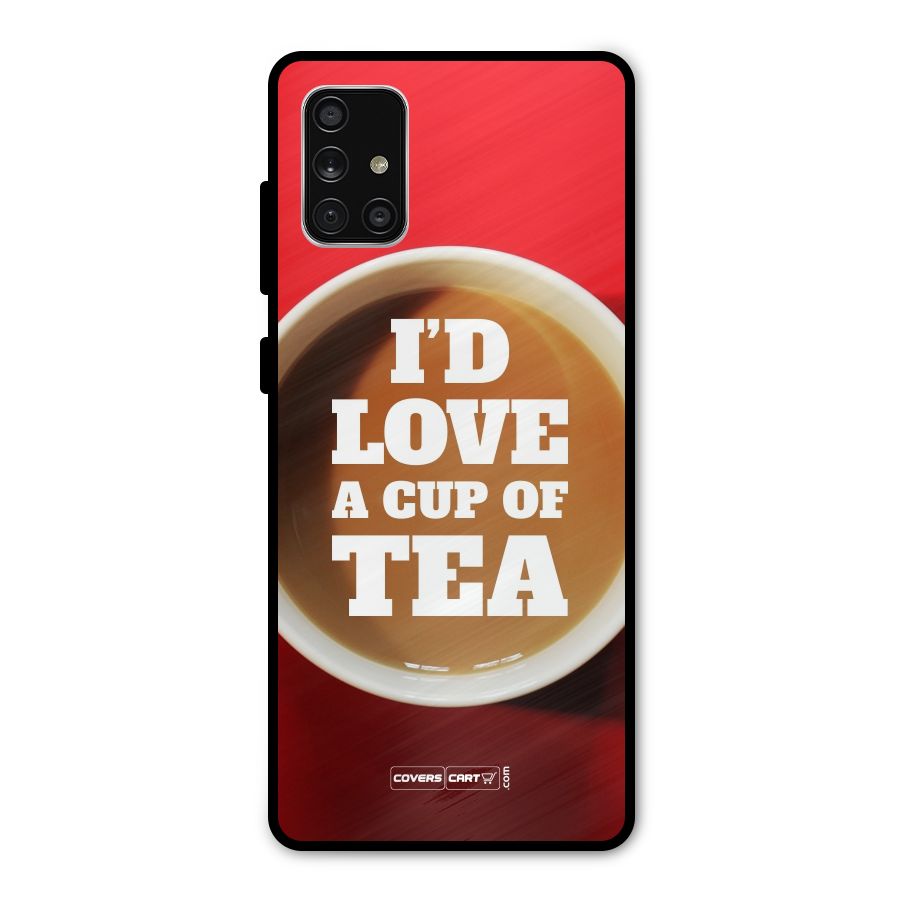 Cup of Tea Metal Back Case for Galaxy A71