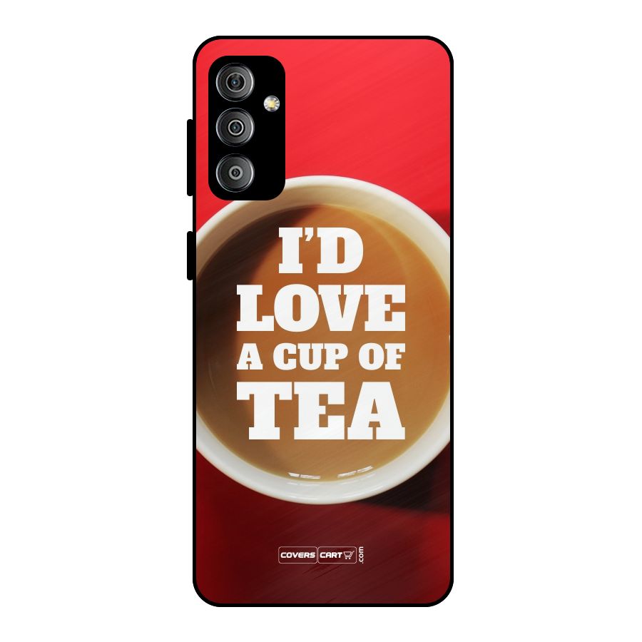 Cup of Tea Metal Back Case for Galaxy F23