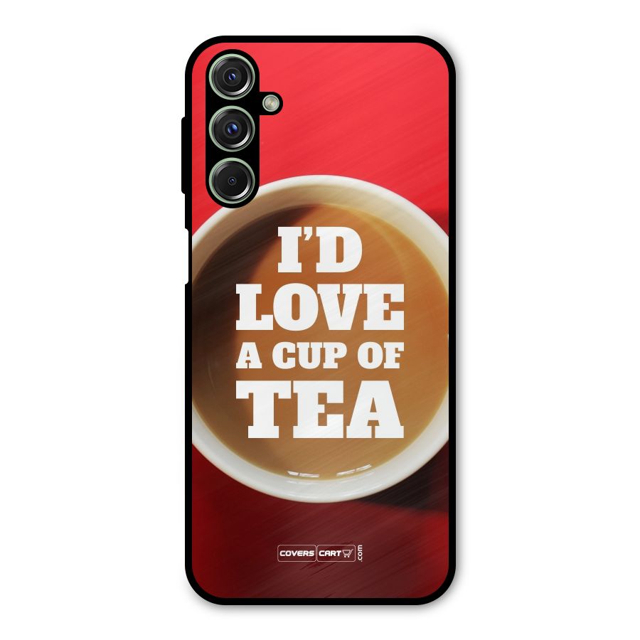 Cup of Tea Metal Back Case for Galaxy F34