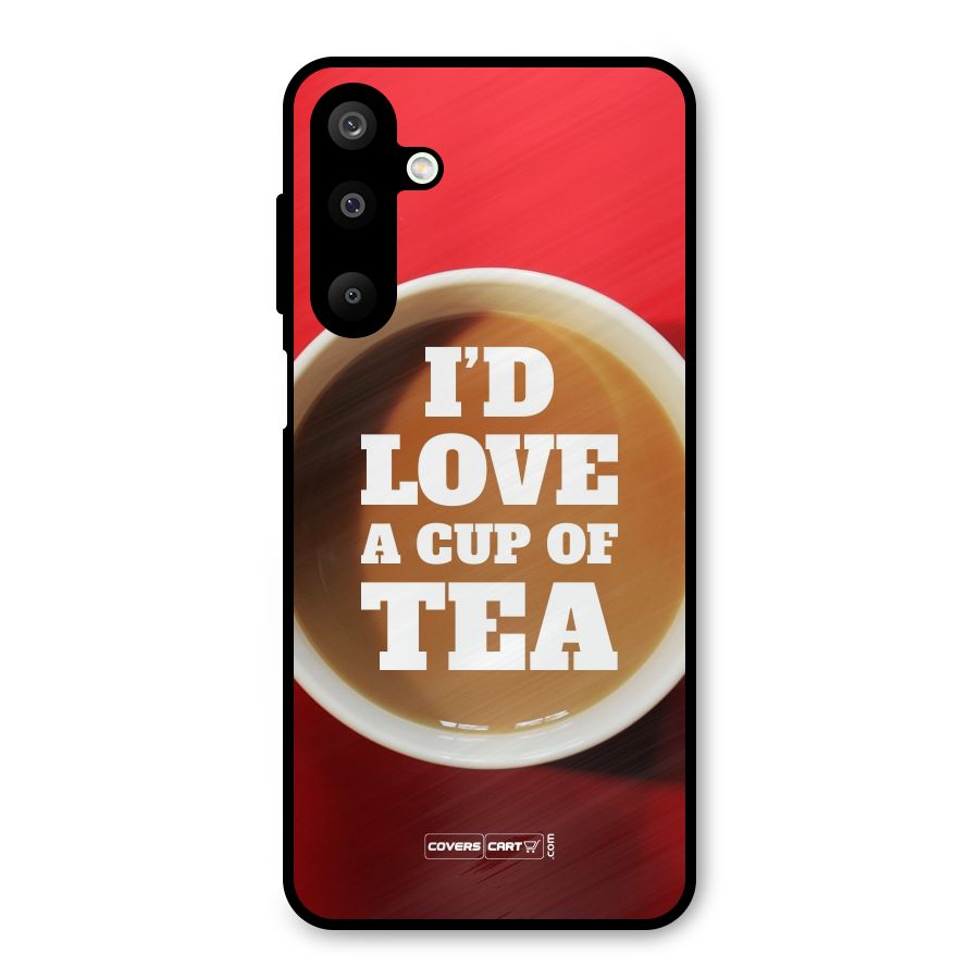 Cup of Tea Metal Back Case for Galaxy M16