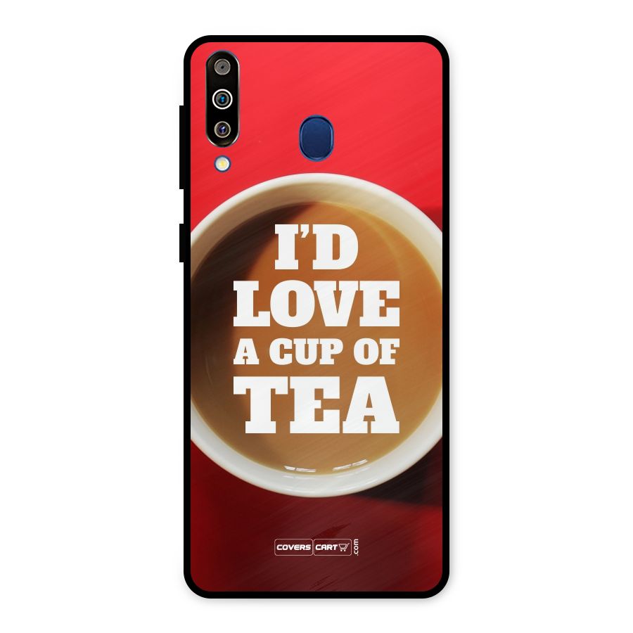 Cup of Tea Metal Back Case for Galaxy M30