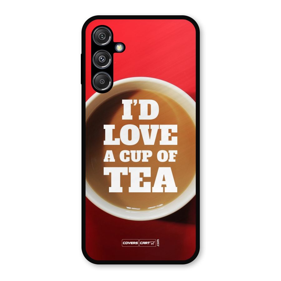 Cup of Tea Metal Back Case for Galaxy M34 5G